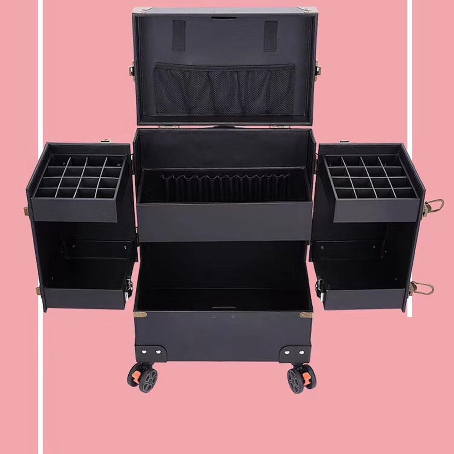 プロ用メイクボックス キャスター付き メイクキャリーケース プロ仕様